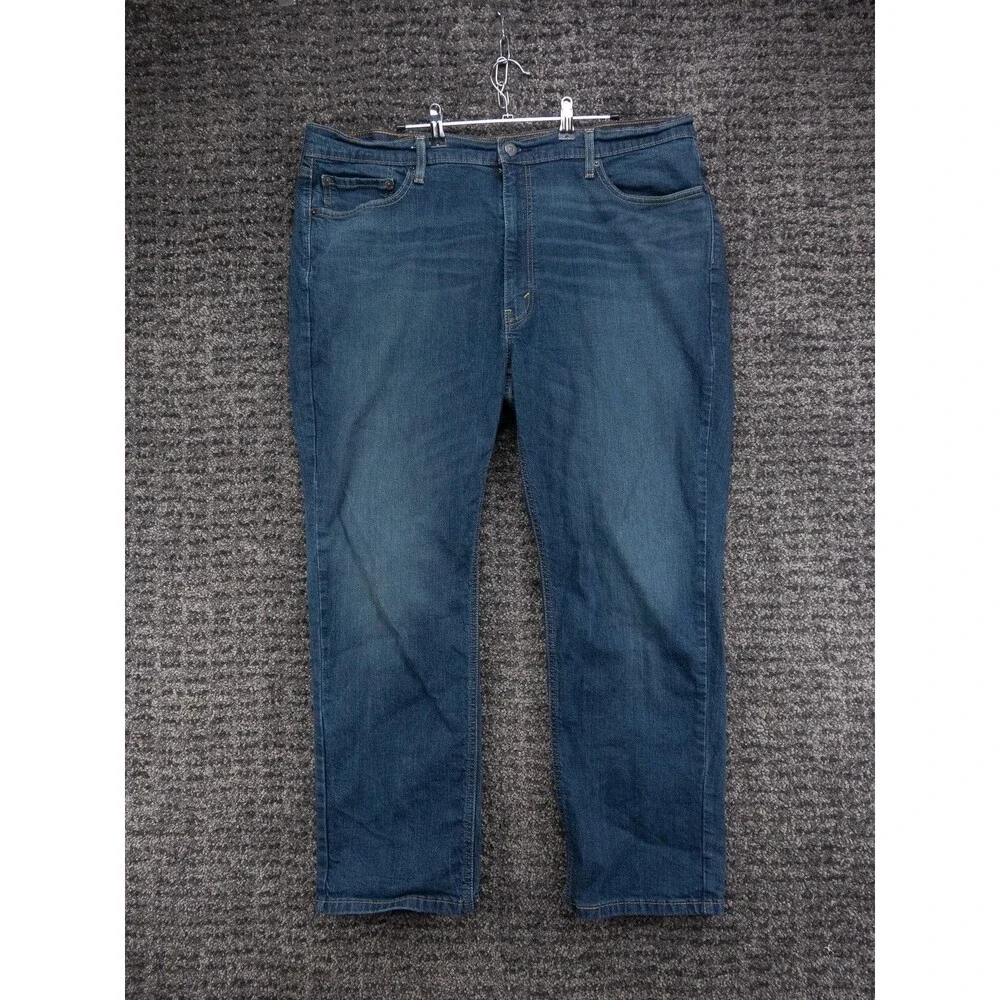 Levis 541 Jeans Mens 42x30 Actual 40x29 Blue Athletic Taper Stretch Distressed